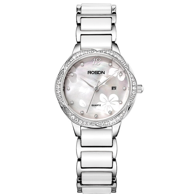 Roseton watch Quartz Ceramic fashion trend women's watch white l3170s-taw