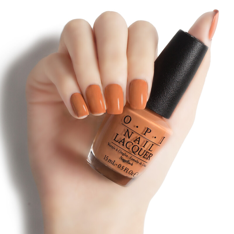 OPI nail polish warm orange NLW59 15ml (durable waterproof healthy, non-toxic, non stripping) (new and old packaging replacement random delivery)