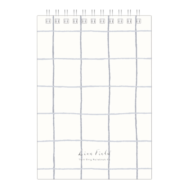 Kokuyo Plaid impression PP surface 5mm square double helix binding book A6 / 80 pages 2 / pack gray wsg-snla681mm