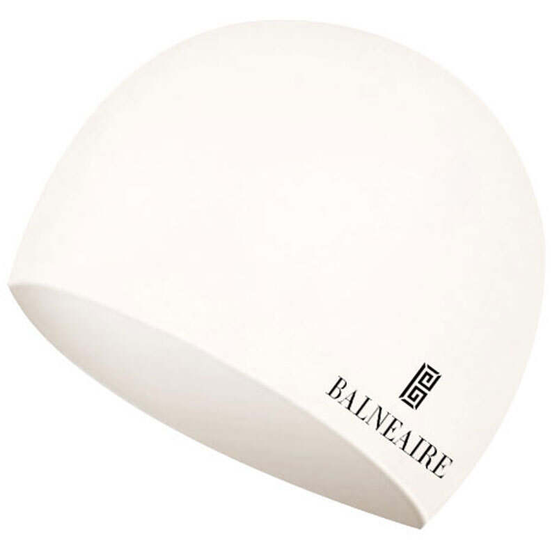 Van der ANN / balneaire solid color multicolor silicone swimming cap men's and women's universal long hair ear protection waterproof large swimming cap 30148 Pearl White