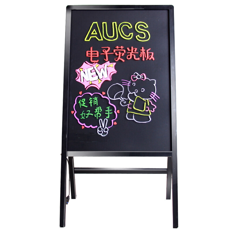 AUCs 60 * 80cm electronic fluorescent board integrated support led billboard publicity display board luminous blackboard / whiteboard