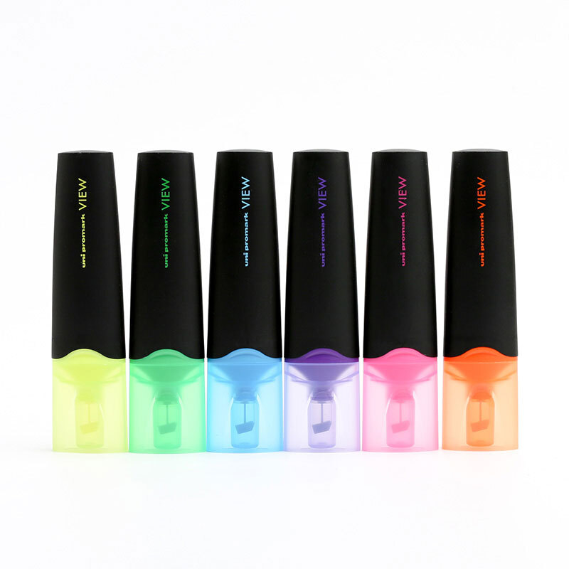 Japan Mitsubishi (UNI) marking key pen perspective tip fluorescent 6-color mixed usp-200