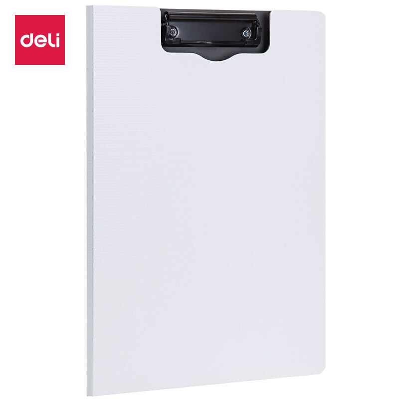 Deli vertical folding board folder A4 folder Test Paper Folder white 5016