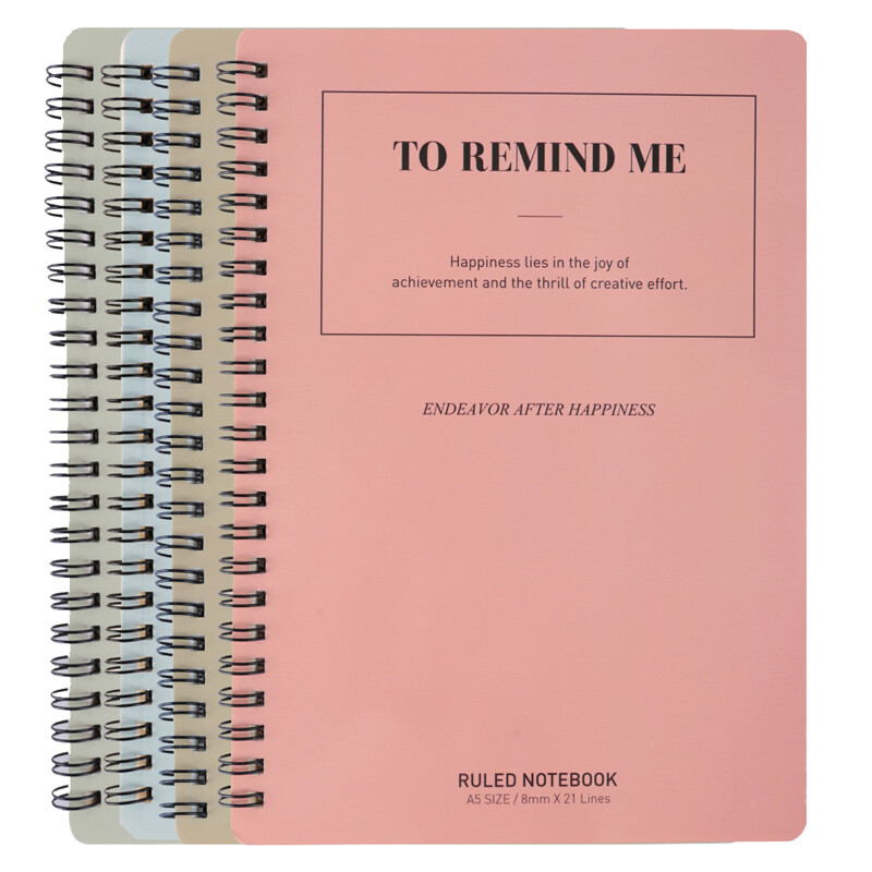 Deli 8 A5 / 60 coil spiral soft copy notebook Notepad la560-01