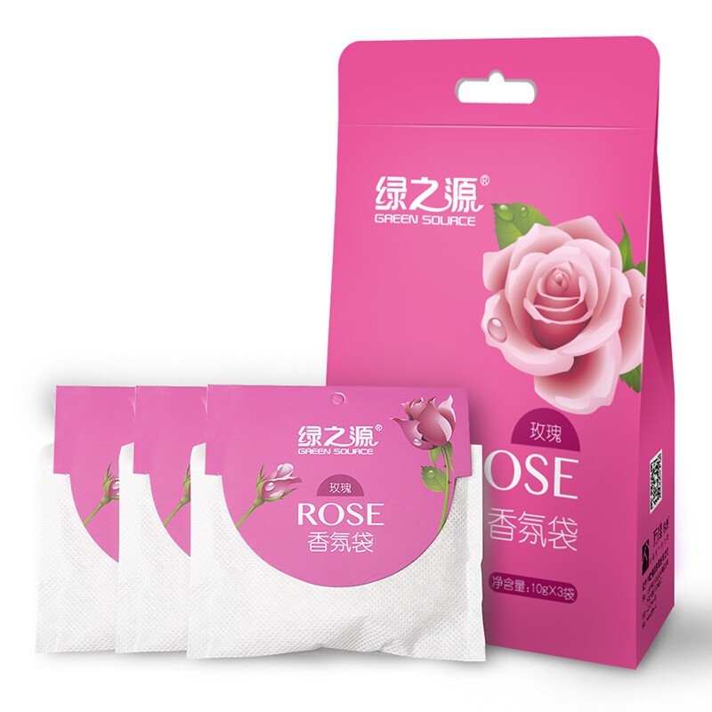 Lvzhiyuan rose fragrance bag wardrobe fragrance fragrance indoor essential oil fragrance bag deodorization fragrance bag (10g * 6 bags)