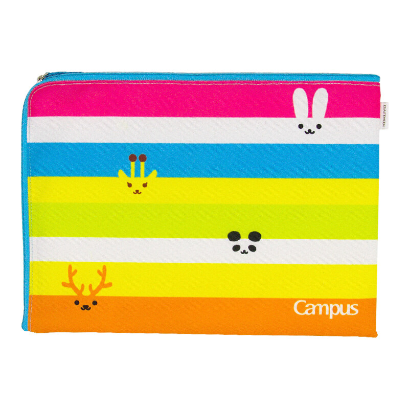 Kokuyo students and children use campus kids file bag storage bag data bag animal pattern a4wsg-kukk111