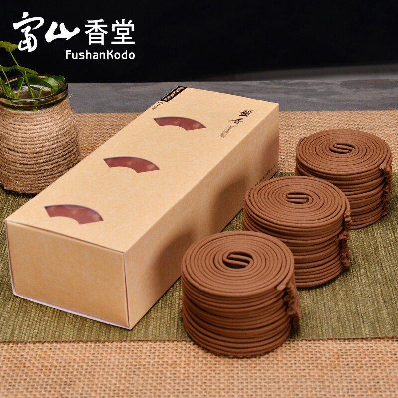 Taiwan Fushan incense hall incense pan incense sandalwood aloes wormwood incense Tibetan incense Buddha incense incense incense incense mosquito repellent incense 120 pieces 3.5 hours (sandalwood)