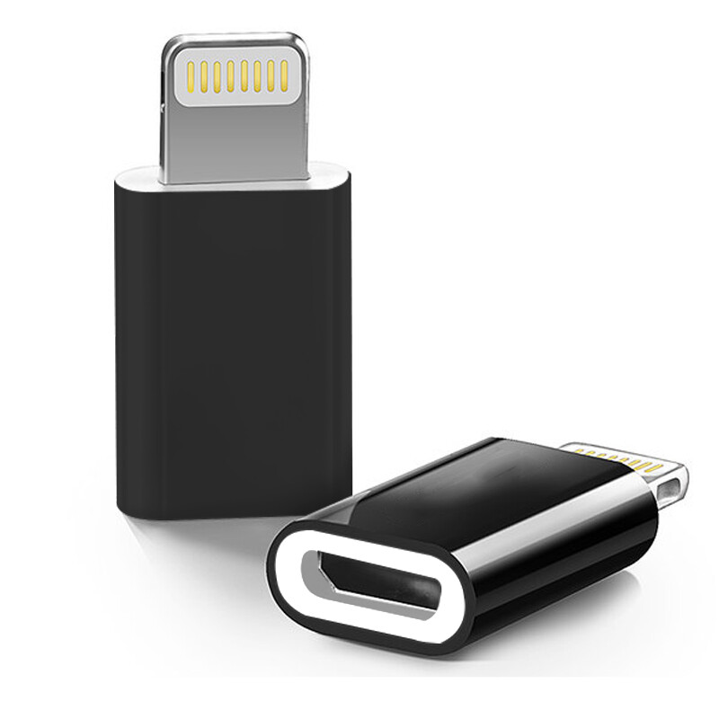Koolife [two pack] Android Apple adapter adapter micro USB to lightning charging data cable supports iPhone X / 6S / 7 plus / 8