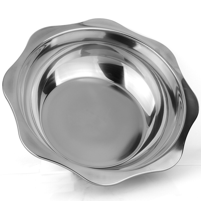 Jirui hot pot sun series stainless steel reverse side star anise clear soup Yiwei hot pot basin hg1811-30