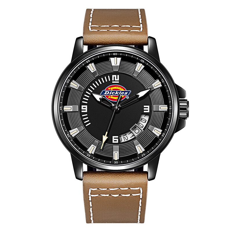 Dickies watch fashion leisure waterproof calendar student men's watch quartz watch belt men's and women's watch 160m60lyxcl-04l9-19