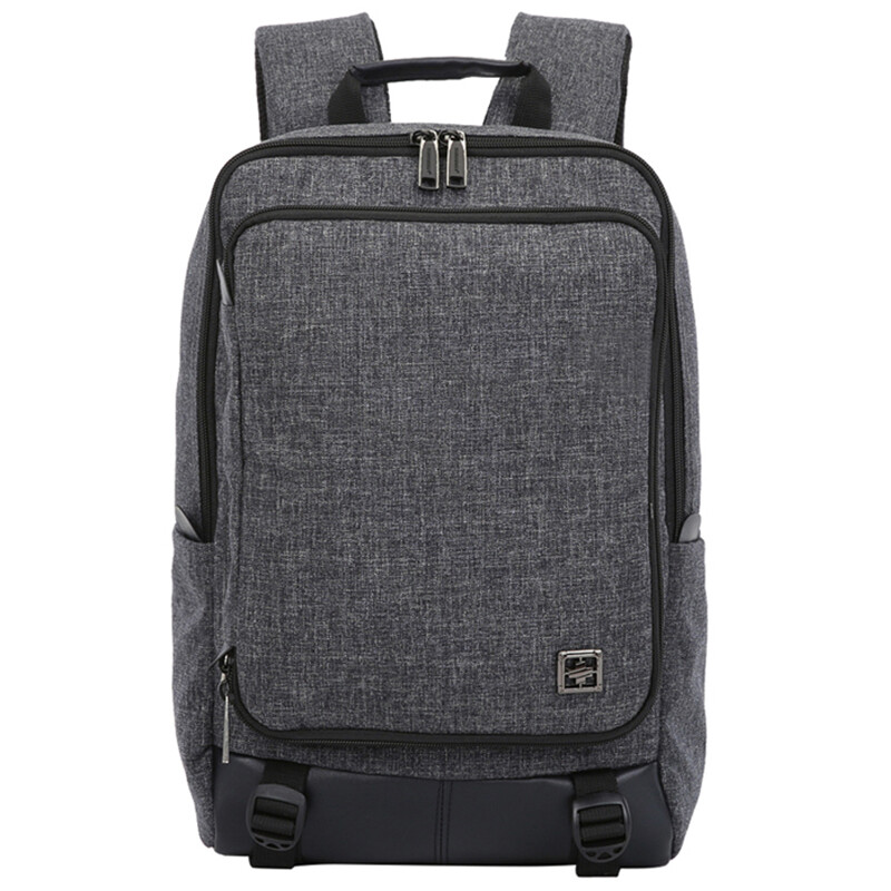 Suissewin simple backpack large capacity leisure bag business travel computer bag fashion backpack sn17109 black gray