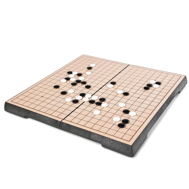 AIA (UB) 19 way go set portable folding Mini go board Gobang go magnetic set 4864