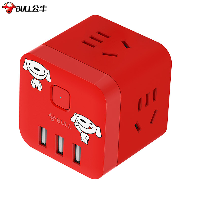 [Jingdong joy customized] bull magic cube smart USB socket joy customized patch board / row / row gn-u303wj Wireless Magic Cube USB socket