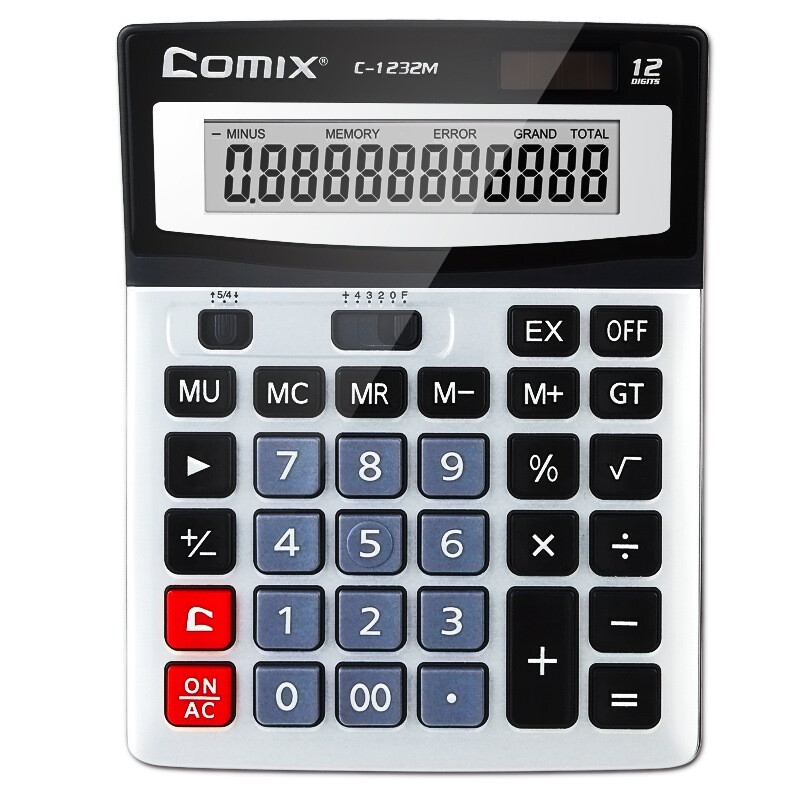 Comix 12 bit large desk office calculator, new and old packaging, random delivery c-1232m