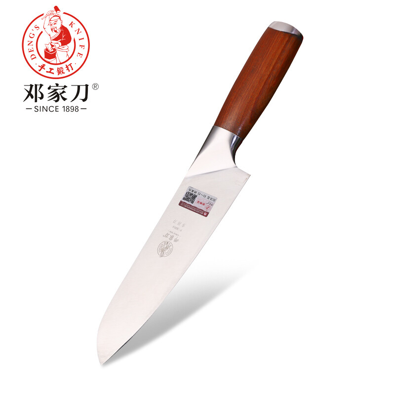 Deng Jiadao Chongqing Dazu stainless steel forging kitchen knife mahogany steel head multipurpose knife f-3004