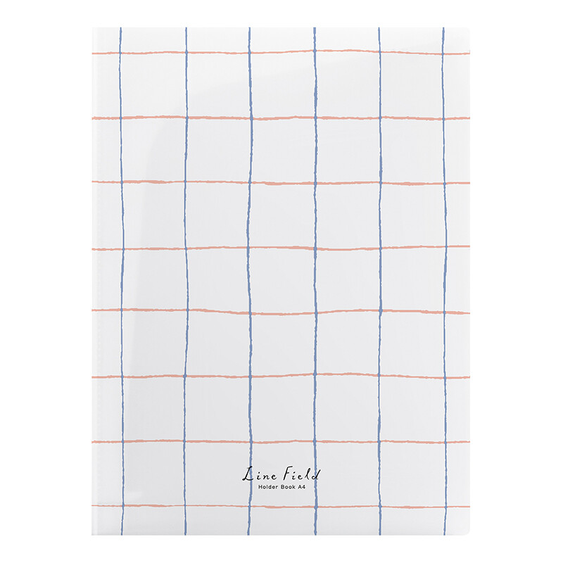 Kokuyo grid impression multi page document protective cover document bag information bag folder A4 / 8 blue and red wsg-hbl60br