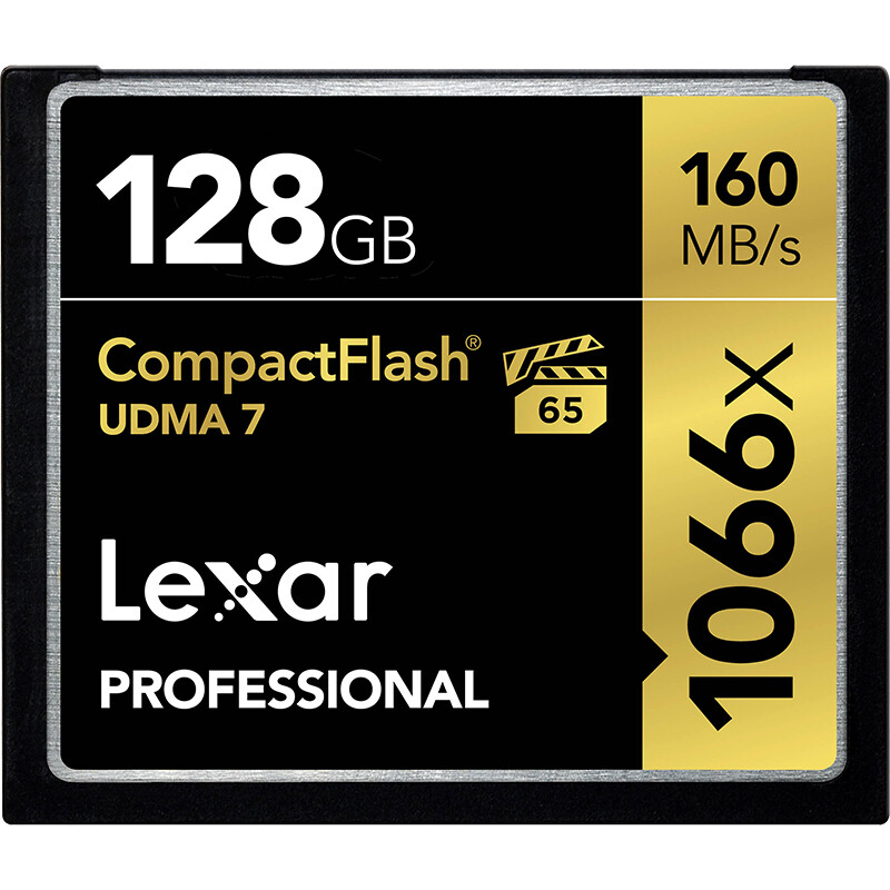 Lexar 128GB read 160MB / s write 155Mb / s CF memory card (1066x MLC particles comply with vpg-65 udma7)