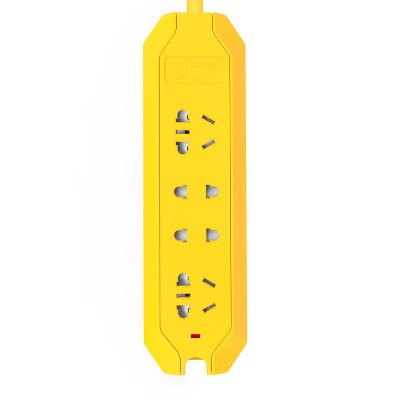 Kyfen qf-b8 four position anti falling extension line project multi-functional bold wire through safety protection door flame retardant yellow socket 6M