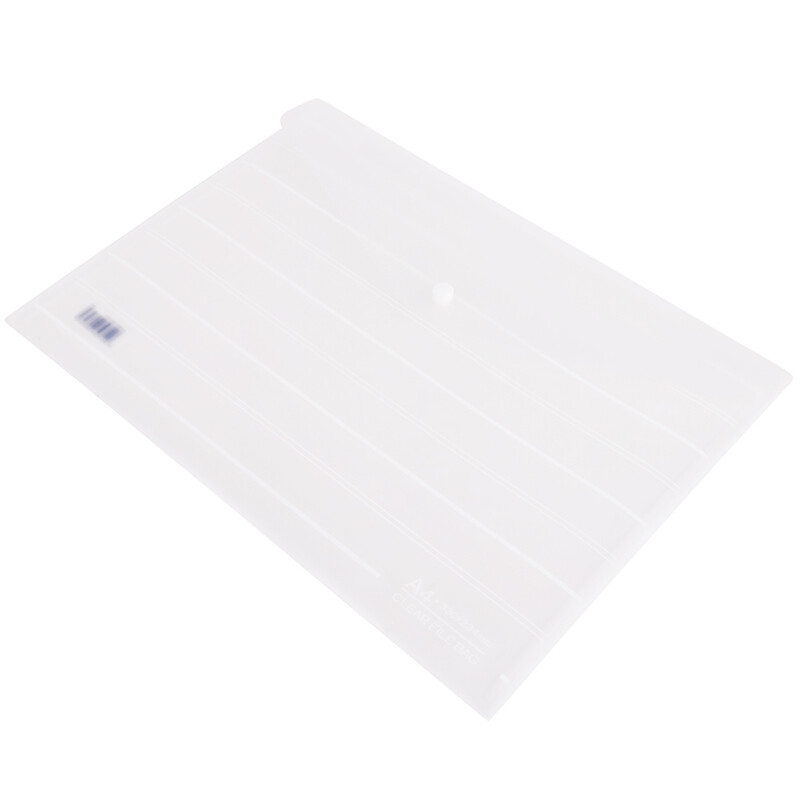 Deli 8302 A4 straight grain matte texture business transparent document bag / briefcase 10 / bag