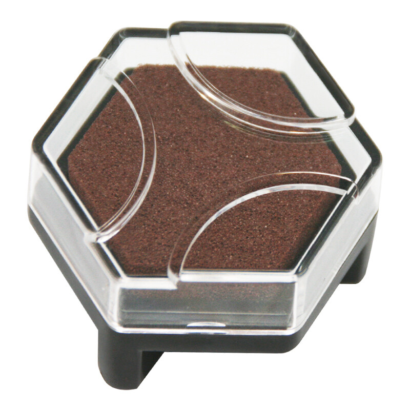 SHACHIHATA Artline office stationery finance small and interesting hexagonal colorful hand account printing pad printing mud box Tan ni-rv-br