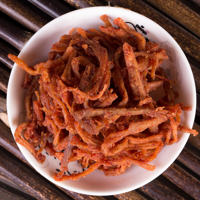 罗源湾 福建特产猪肉条原味手撕风干香辣猪肉条脯罐装办公休闲零食120g 原味