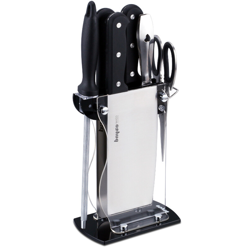 Baige bayco stainless steel cutter 7-piece grip series kitchen cutter set bd2267