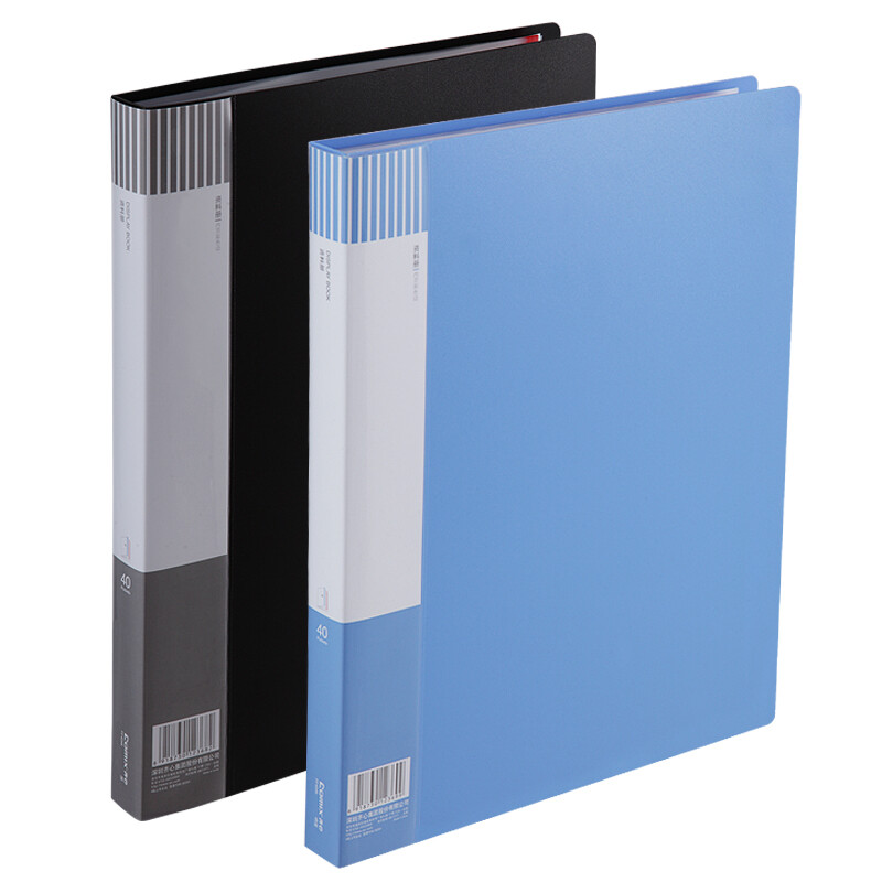 Comix A4 data book / easy to classify document bag / document book / insert folder ff40ak 40 page black