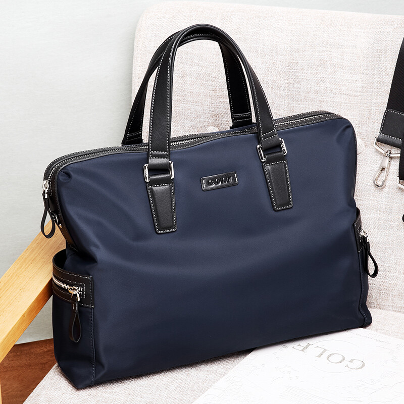 Golf golf business briefcase soft nylon men's bag leisure One Shoulder Messenger Bag d8bv13944j dark blue