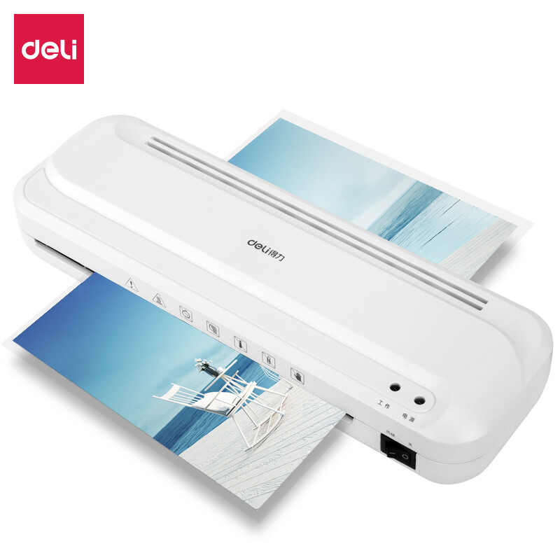 Deli A4 hot mount plastic sealer menu file photo film laminating machine 2132