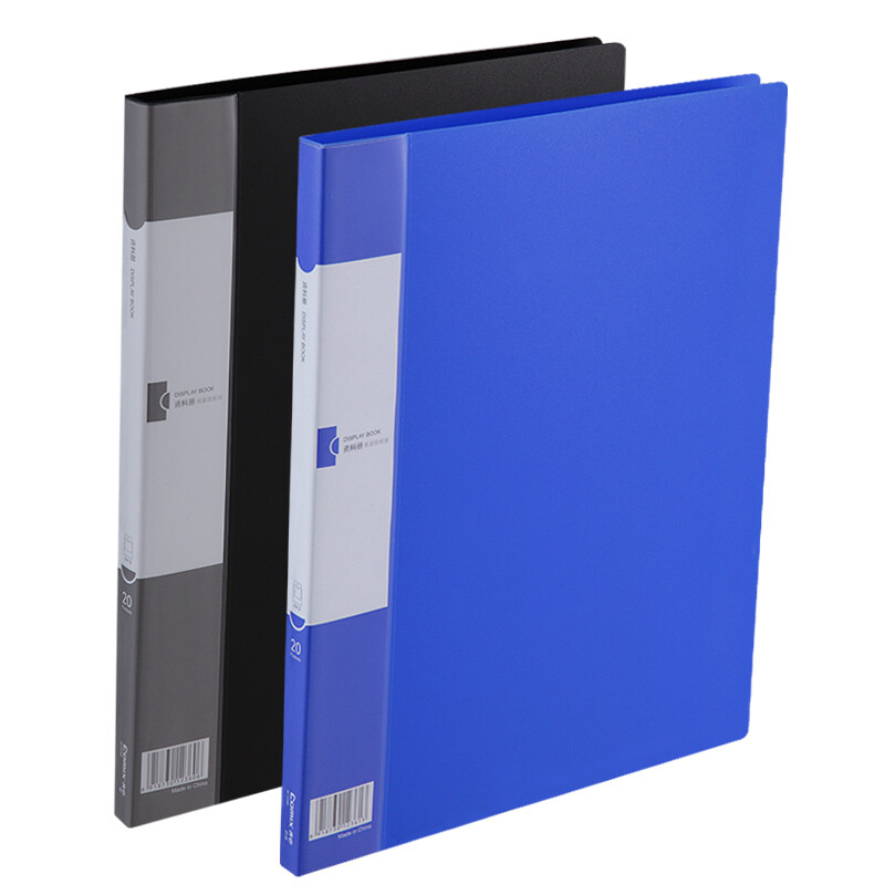 Comix A4 data book / document book / insert folder / easy access document bag af20ak 20 page blue