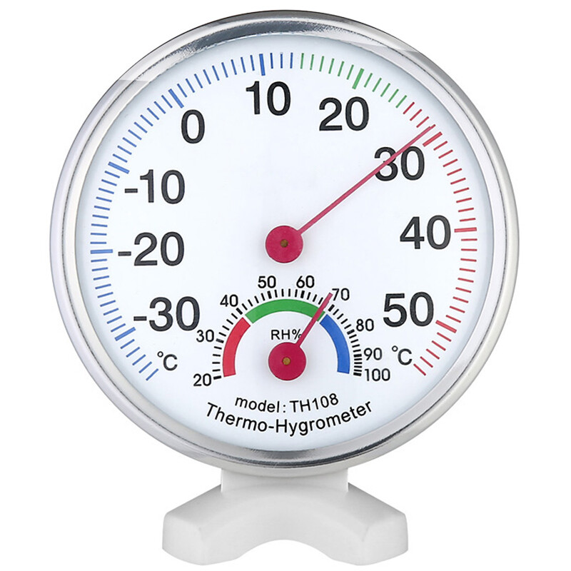 [Jingdong supermarket] yuhuaze desktop disk thermometer and hygrometer office home indoor and Outdoor Thermometer (white)
