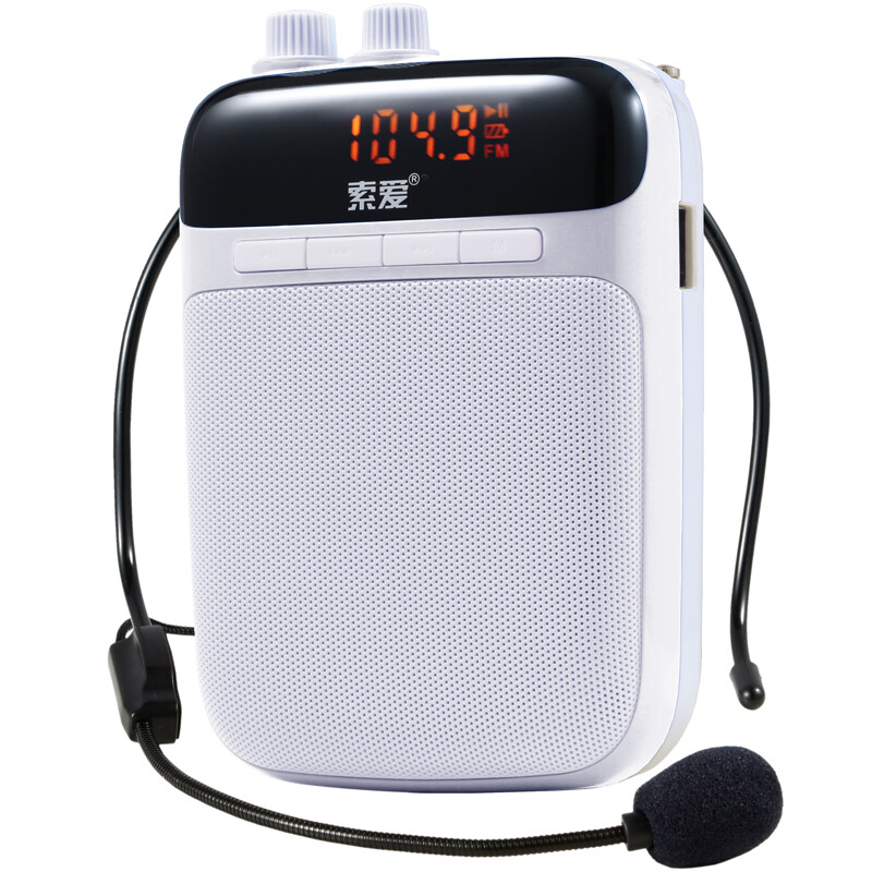 Sony Ericsson s-318 portable digital loudspeaker high-power small bee loudspeaker teaching special teacher guide card player phonograph machine apple red
