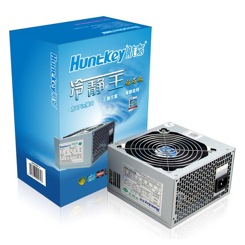 Huntkey rated 300W calm king diamond version 2.31 power supply (silent intelligent cooling / wide voltage / back wiring / high cost performance)