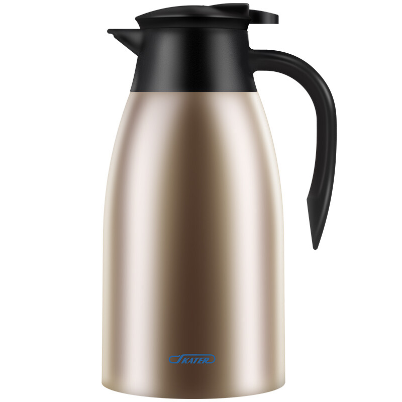 Skater Skoda insulated kettle imported from Japan household large capacity insulated cup kettle Thermos Stainless steel outdoor portable hot kettle 2L gold