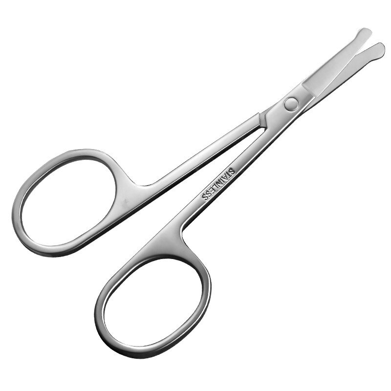JINDA rimei stainless steel round nose hair scissors men's makeup scissors beauty scissors beard mza202