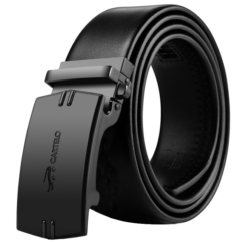 Cartillo crocodile Cartelo men's belt business trend cowhide middle-aged and young people's belt automatic buckle leisure belt versatile 26