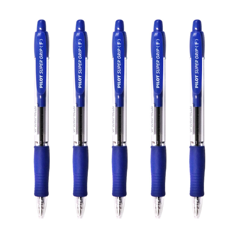 Japanese pilot bpgp-10r-f ball point pen, blue 0.7mm, 5 pieces / bag