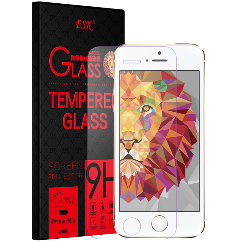 ESK iPhone 5S / 5C / 5 / SE toughened film Apple 5S / 5C / 5 / SE glass film HD explosion proof mobile phone protection film jm120