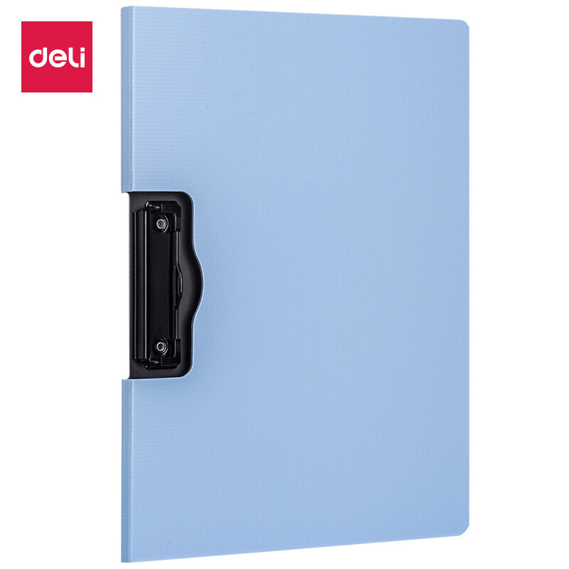 Deli horizontal folding board folder A4 folder menu folder blue 5011