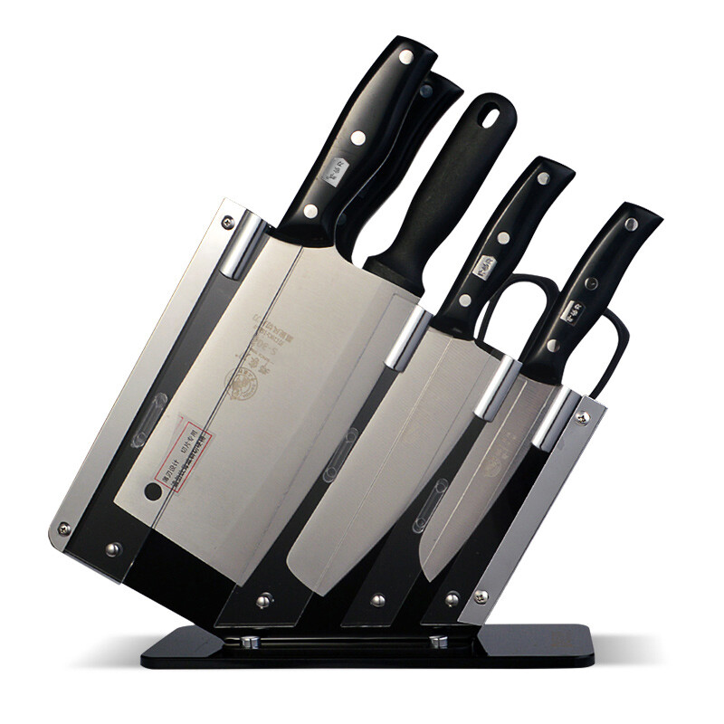 Deng's knife Chongqing Dazu forged stainless steel kitchen knife household sharp seven piece set knife td-20