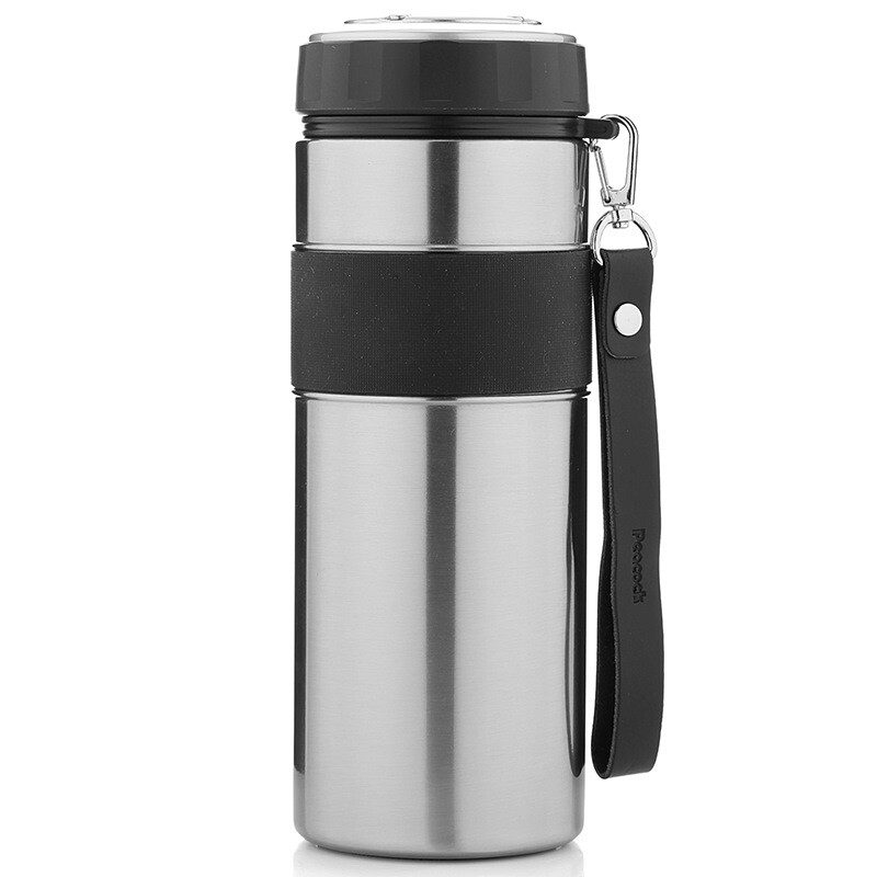 Japanese peacock high-end sports men's Cup imported SUS316 stainless steel vacuum mug large capacity 800ml amp-80 (XA) stainless steel color