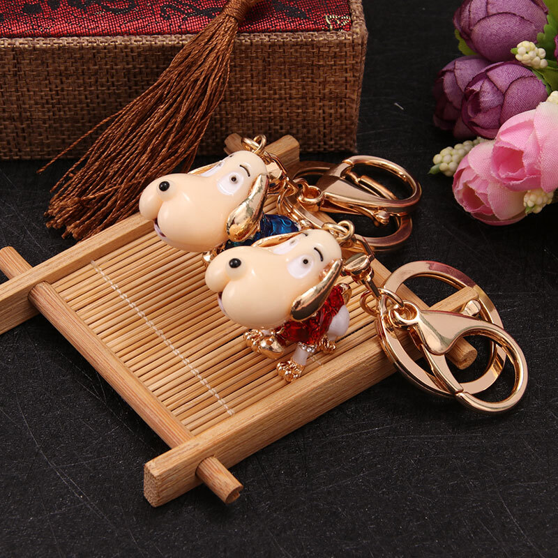 Extreme space (jdkj) creative Chinese style couple key chain car key chain key pendant Tanabata gift for girlfriend and wife Valentine's Day gift for cute dog