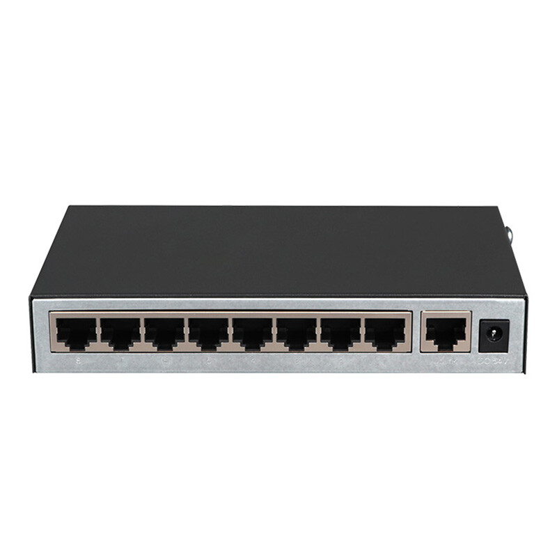 Huasan (H3C) s9e-p 9-port 100m iron shell Poe power supply switch enterprise engineering monitoring network shunt network cable splitter