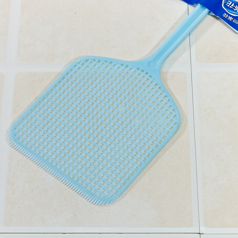 茶花（CHAHUA） 茶花塑料苍蝇拍夏季家用厨房客厅苍蝇圆形拍方形拍苍蝇拍 配夹蝇拍 随机色