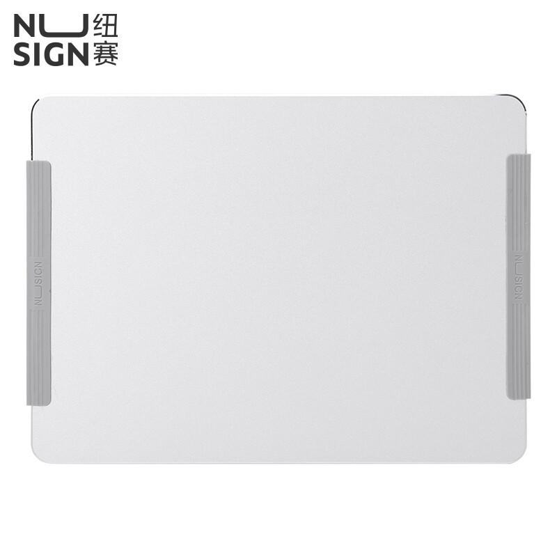 Nusig slim aluminum alloy office learning mouse pad silicone non slip design silver ns816