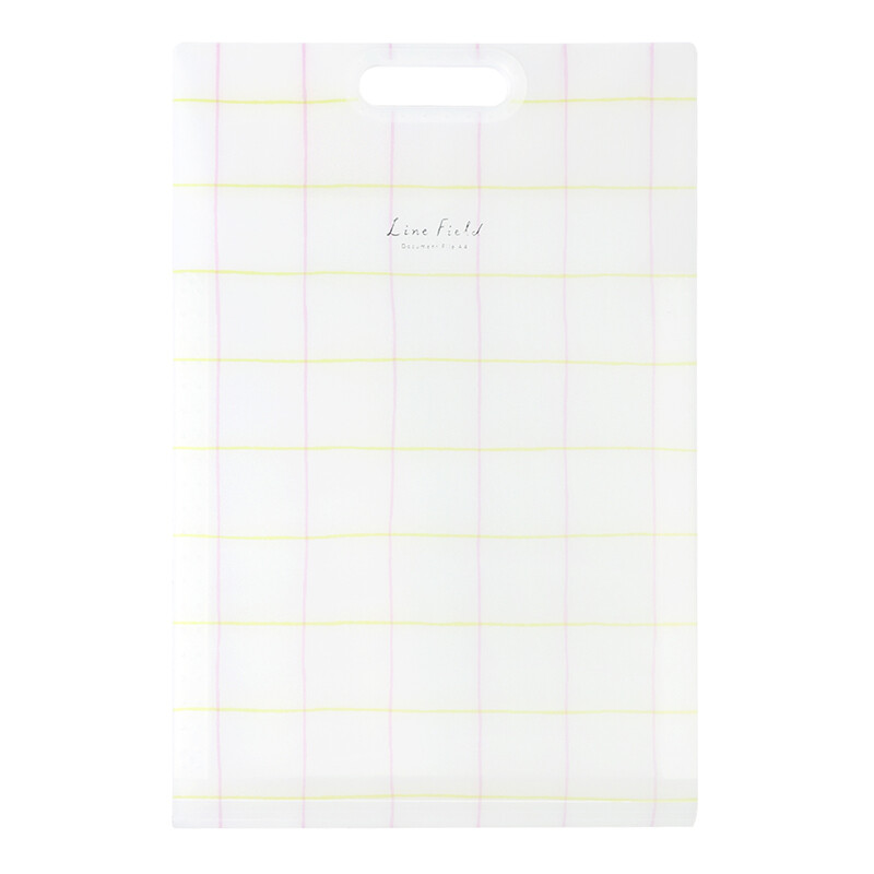 Kokuyo lattice impression vertical organ bag organ folder folder A4S / 6 Bag Pink Yellow wsg-dfl65py