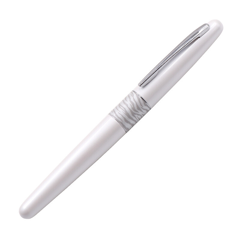 Japanese pilot 88g pen f-tip male and female students metal business pen holder calligraphy practice sketch pen fp-mr2 white tiger pattern imported originally