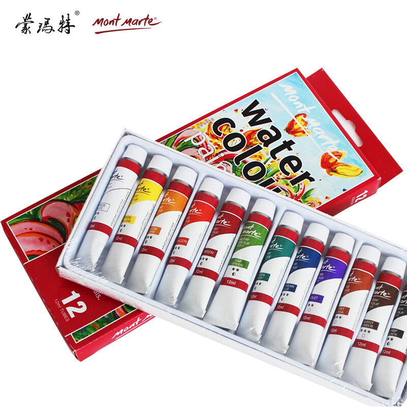 Montmarte 12 color watercolor paint 12ml watercolor paint pmhs0027