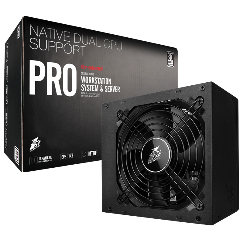 First player rated 500W Pro500 power supply (Dual CPU interface / server power quality / 80plus certification / support dual E5)