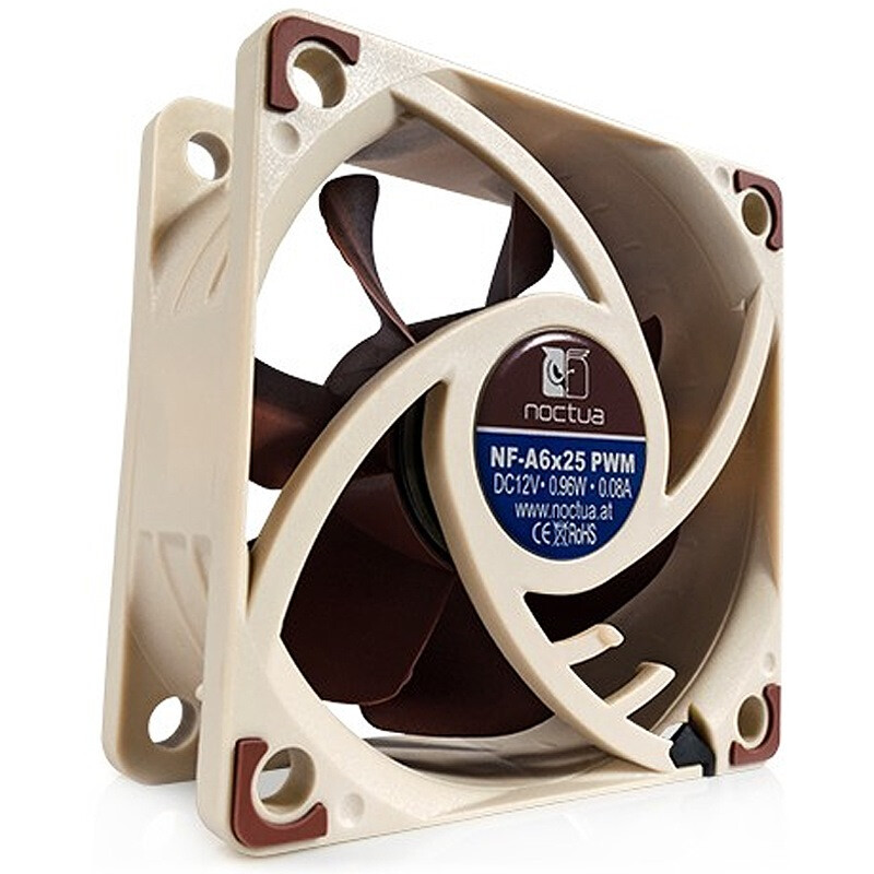 Noctua nf-a6x25 PWM 6cm fan (intelligent temperature control / SSO magnetically stabilized bearing)